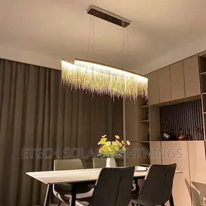 New Luxury Art Design LED Silver Rain Drops Chandelier Light