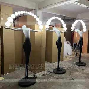 Nordic Oriental Goddess Floor Lamp L E D Light