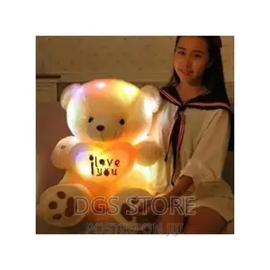 70cm Cute Luminous LED I Love You Plush Teddy Bear - Beige