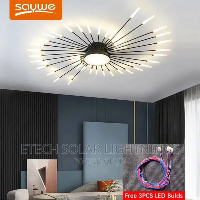 New Luxury L E D Firework Ceiling Chandelier Light