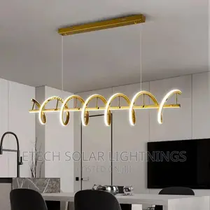 Art Design Nordic Stair Long Coil Dropping Chandelier Light