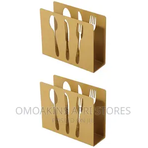 Stainless Gold Serviette Holder