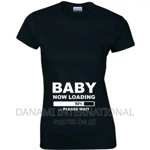 Danami Baby Loading Pregnancy Black T-Shirt