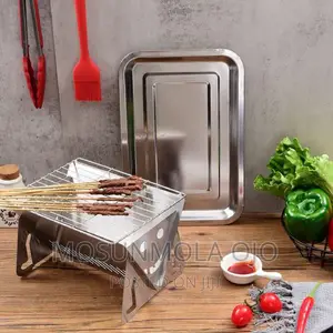 2 in 1 Stainless Steel Barbecue Grill / Charcoal Pot