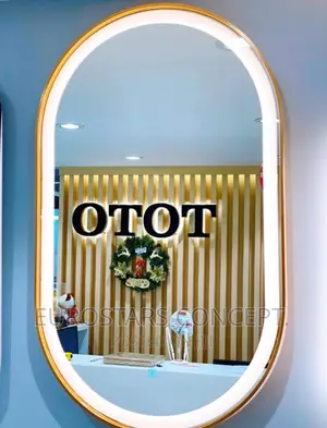 Gold Frame Mirror With Lights