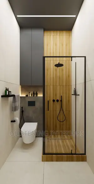 Glass and Black Shower