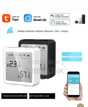 Wifi Temperature And Humidity Sensor Indoor Hygrometer