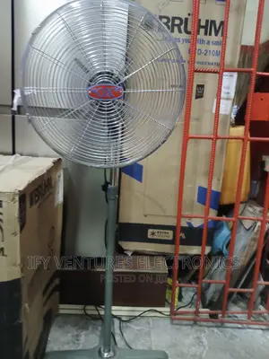 18" Industrial OX Fan With 3iron Blade, Silver Colour
