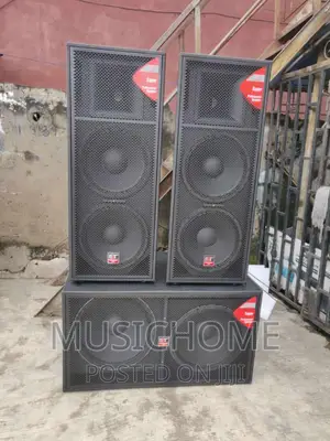 Giant Full Range Speakers and Double Subwoofer