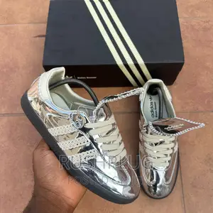 Classic Wales Bonner X Adidas Samba Silver Sneakers