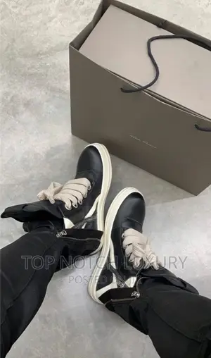 ORIGINAL Rick Owens Jumbo Lace Geobasket*MEN WOMEN SNEAKERS