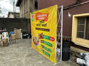 Design Print Pop-Up Foldable Backdrop Banner 4by3 and 3by3