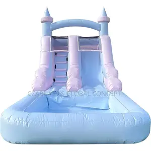 Quality Sliding Castle With Landing Pool