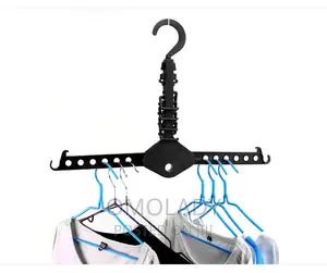 360 Degree Clothes Hanger With Hooks Space