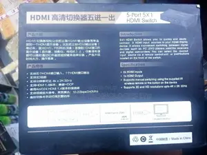 5 Port Hdmi Switch 3d 4kx2k Uhd