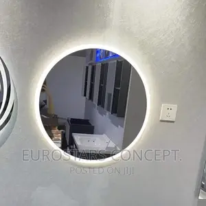 Round Shape Wall Mirror With 3 Colours Sensor Lights