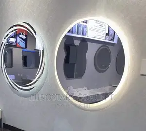 Round Shape Wall Mirror With 3 Colours Sensor Lights