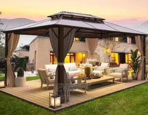 Exotic Aluminum Gazebo Tent, Canopy Tent 12ft X 9ft