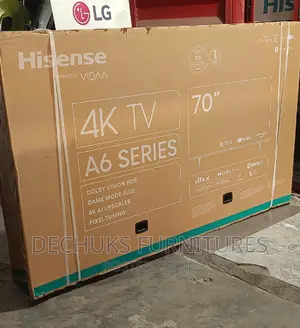 Brand New Hisense 70" Smart Uhd Tv- Frameless, Bluetooth