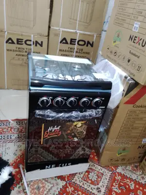 Nexus Gas Cooker 3+1 (Nx-5055bc) Come With Grill Tray