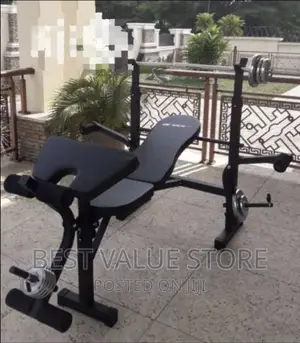 Big Weight Bench With 50kg Weight Dumbbells