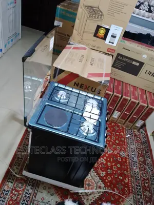 Black Knob With Basing-Nexus Gas Cooker 3+1 Nx-5055bc