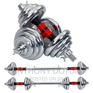 30kg Adjustable Chrome Dumbbell and Barbell