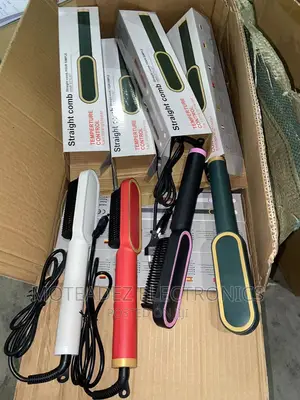High Heat Temperature Control Hair Straightener And Brush