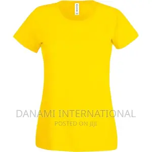 Danami Female Yellow Round Neck T-Shirt
