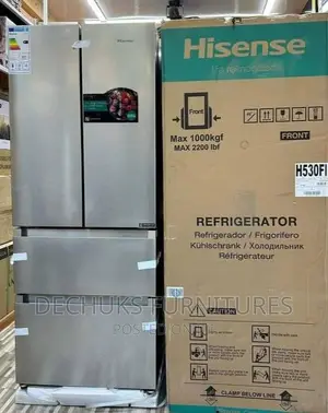 Brand New HISENSE (3cycle) SILVER COLOR French Doors Fridge