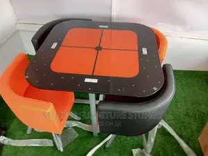 Tempered Glass Restaurant Tables With 4 Chairs
