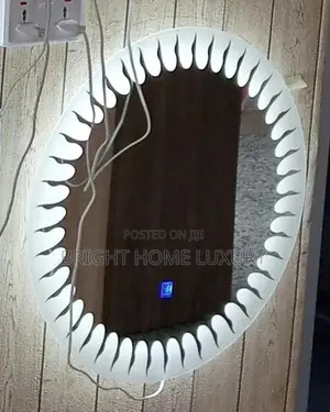 Led Wall Mount Decorative Round Mirror 60**60