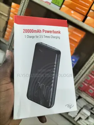 20,000mah Itel Fast Charging Power Bank With Touchlight