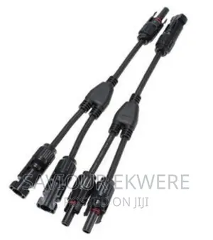 1 Pair Portable MC4 Solar Panel Cable Connector Adapter
