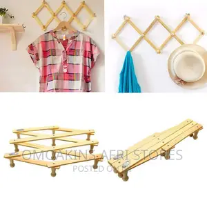 Multi Purpose Wooden Bag Hanger