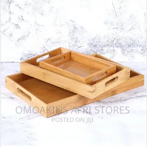 3in1 Wooden Tray Set