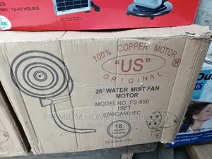US 26inch Industrial Outdoor Cooling Water Mist Fan - 80W