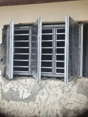 Aluminium Frameless With Burglary Window