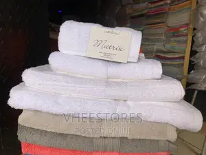 Cotton White Towel Set - 4 in 1