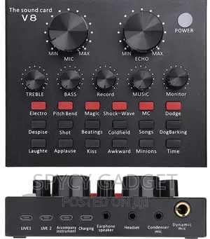 V8 Multiple Live Bluetooth Sound Card