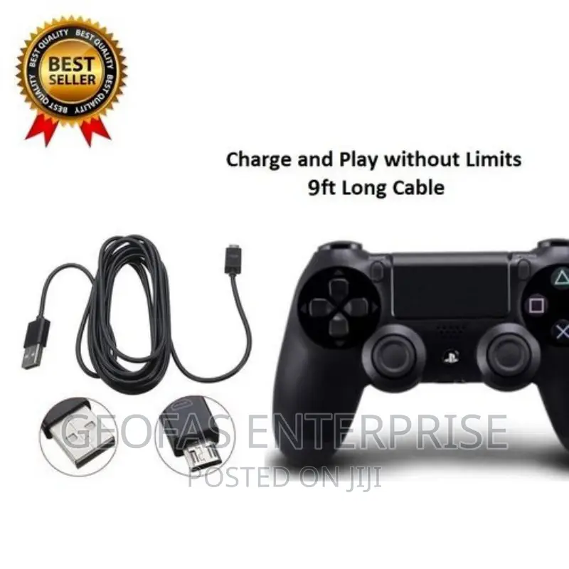 9ft PS4 Controller Charging Cable/Cord/Xbox One Data Cable