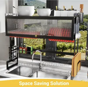 Over the Sink Dish Drainer Drying Rack