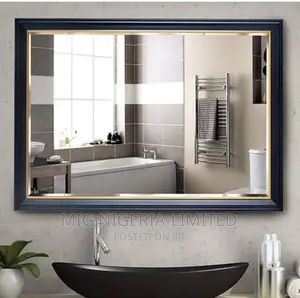 Rectangular Black Shape Decoration Bathroom Mirror 90cmx60cm