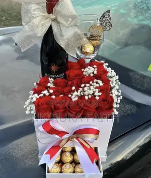 Fresh Roses and Champagne Package