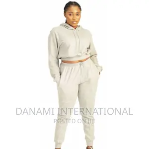 Danami Women’S Set of Joggers and Crop Hoodie (Up Down)