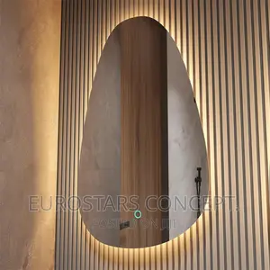 Shapeless Design Mirror With 3 Colours Sensor Lights