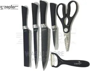 Quality Knives Set Embossed Blade - 6pcs