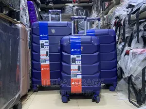 Set of Quality Imported Blue Rubber Travel Luggage