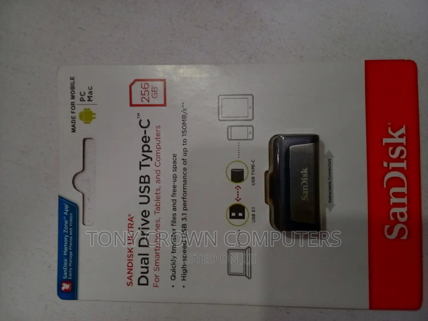 Sandisk Flash Drive Usb Typec 256