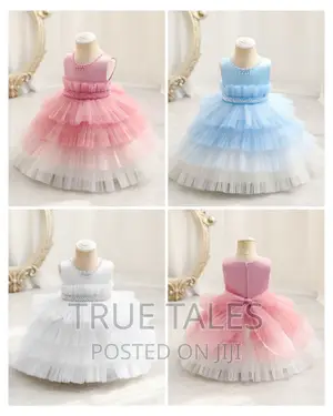 Girls Ballgown Cinderella Dresses Ages 1 To 7 Years